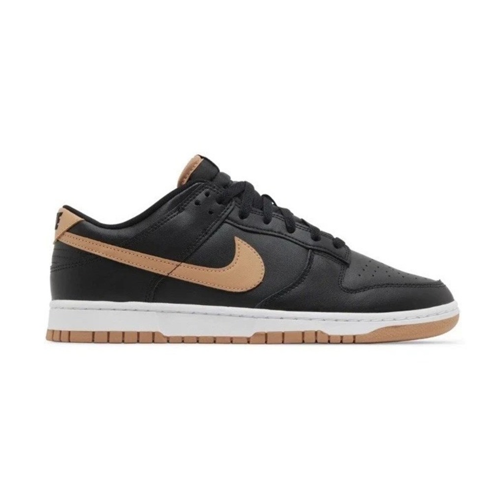 Men's Size 6.5 - Nike Dunk Low Retro Shoes Black-Amber‎ Brown DV0831-004  NEW